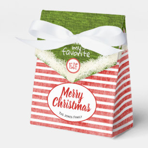 "Lächelnd mein Lieblings" Weihnachtself-Spaß-Zit Geschenkschachtel