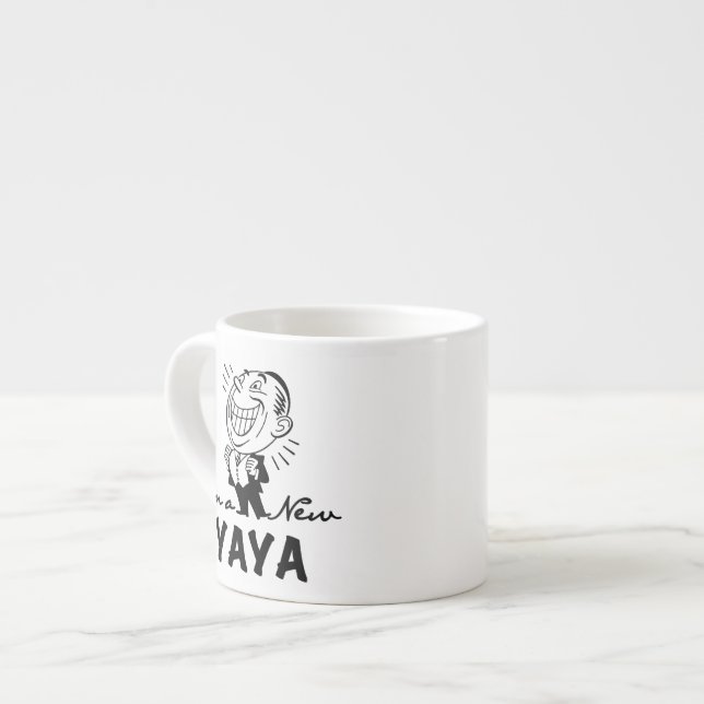 Lächelnd New Yaya Tshirts und Geschenke Espressotasse (Vorderseite Links)
