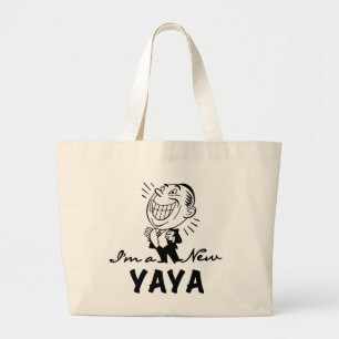 Lächelnd New Yaya Tshirts und Geschenke Jumbo Stoffbeutel