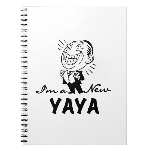 Lächelnd New Yaya Tshirts und Geschenke Notizblock (Vorderseite)