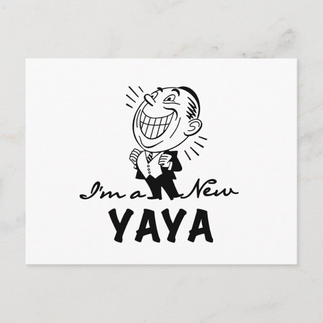 Lächelnd New Yaya Tshirts und Geschenke Postkarte (Vorderseite)