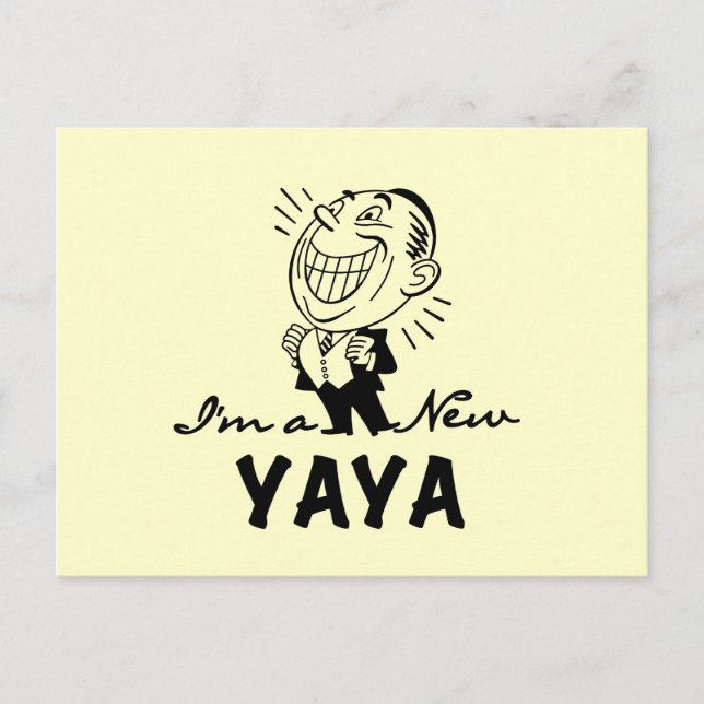 Lächelnd New Yaya Tshirts und Geschenke Postkarte (Vorderseite)