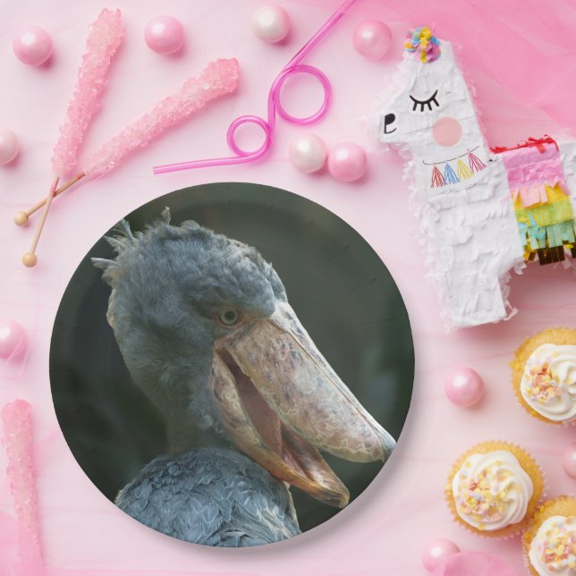 Lächelnd Shoebill Pappteller (Party)