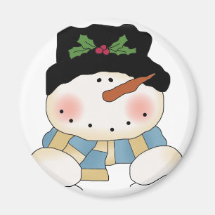 Lächelnd Snowman Tshirts und Geschenke Magnet