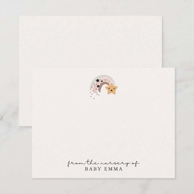 Lächelnd Stern "vom Kinderzimmer der" Karte (Vorne/Hinten)