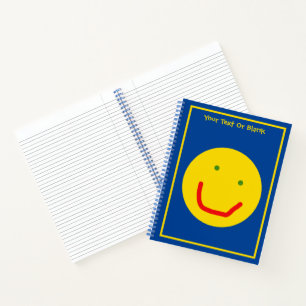 Lächelnd Sun glückliches Gesicht Notizbuch