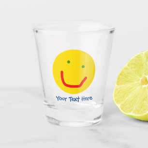 Lächelnd Sun glückliches Gesicht Schnapsglas