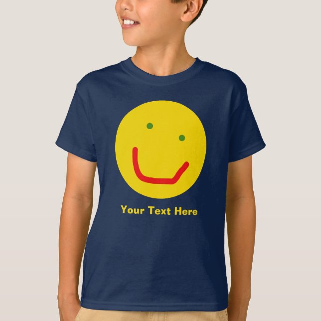 Lächelnd Sun glückliches Gesicht T-Shirt (Vorderseite)