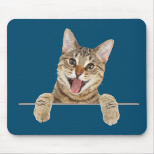 Lächelnd Tabby Cat Mouse Pad Mousepad