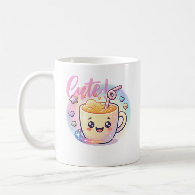 lächelnd Tasse Saft (Links)