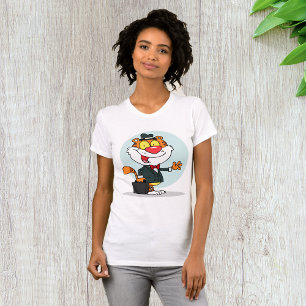 Lächelnd Tiger mit einem Briefkasten Frauen T - Sh T-Shirt