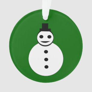 Lächelnd Weihnachten Schneemann Akrylornament Ornament