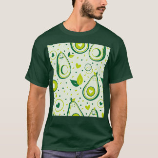 Lächelnde Avocado-Hälften T-Shirt