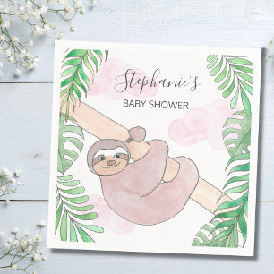Lächelnde Baby-Dusche  Serviette