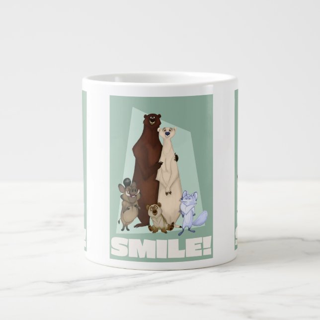 Lächelnde Bären und ihre Niedliche Keule Jumbo-Tasse (Vorderseite)