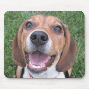 Lächelnde Beagle-Mausunterlage Mousepad