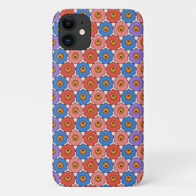 Lächelnde Blume Case-Mate iPhone Hülle (Rückseite)