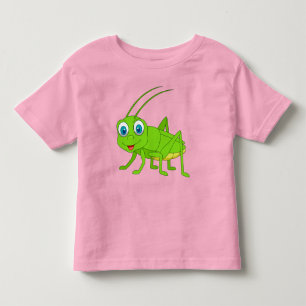 Lächelnde Cartoon-Grille Schlüsselanhänger Kleinkind T-shirt