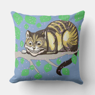 Lächelnde Cheshire-Katze 2 Kissen