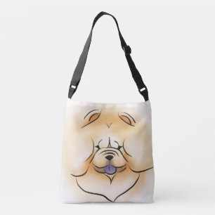 LÄCHELNDE CHOW-CHOW Tasche oder KreuzLeichensack 
