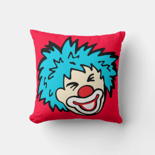 Lächelnde Clown-Grafik-Kissen Kissen