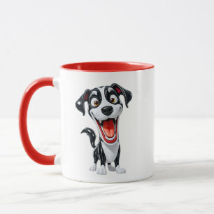 Lächelnde Dalmatiner-Cartoon-Illustration Tasse