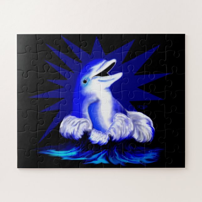 Lächelnde Dolphin (Horizontal)