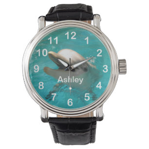 Lächelnde Dolphin Armbanduhr