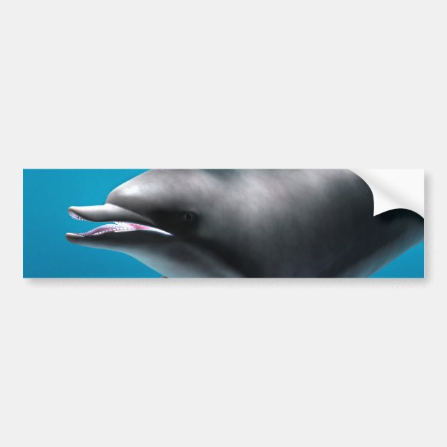 Lächelnde Dolphin Autoaufkleber (Vorne)