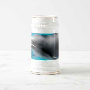Lächelnde Dolphin Bierglas