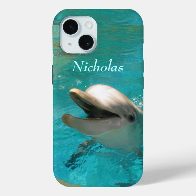 Lächelnde Dolphin Case-Mate iPhone Hülle (Rückseite)