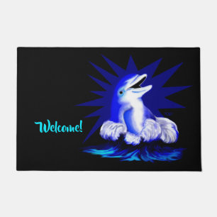 Lächelnde Dolphin Fußmatte