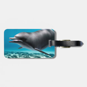 Lächelnde Dolphin Gepäckanhänger