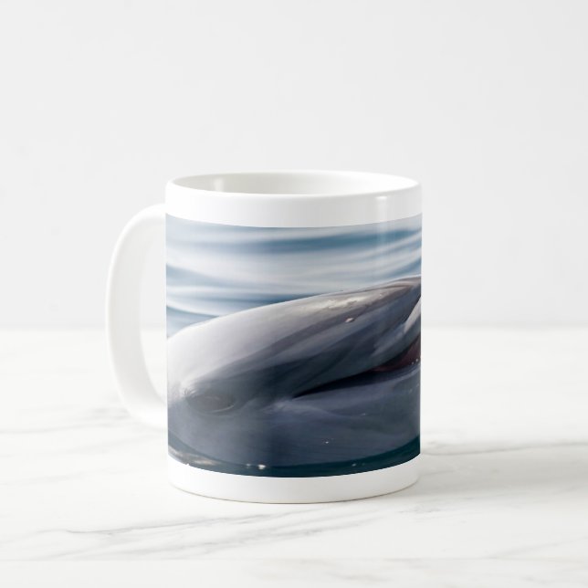 Lächelnde Dolphin Kaffeetasse (Vorderseite Links)