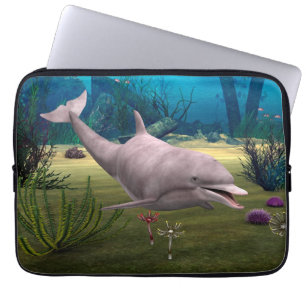Lächelnde Dolphin Laptopschutzhülle