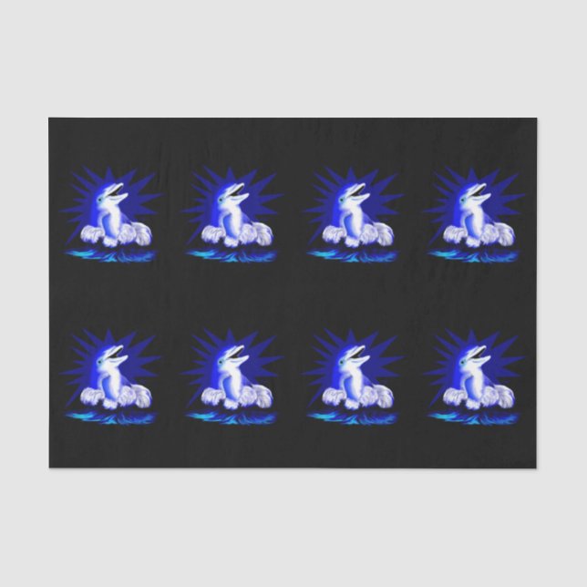 Lächelnde Dolphin Seidenpapier (Vorderseite)