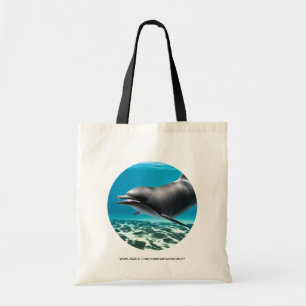 Lächelnde Dolphin Tragetasche