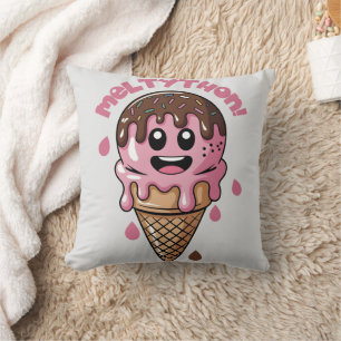 Lächelnde Eiscreme Kissen