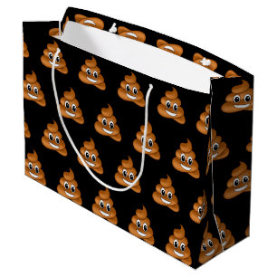 Lächelnde Emoji-Geschenktasche Große Geschenktüte