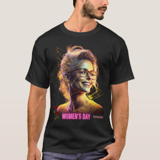 Lächelnde Frauen feiern Stärke und Widerstandskraf T-Shirt