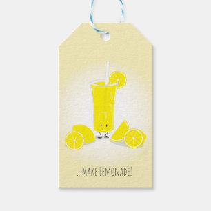 Lächelnde Geschenk-Umbauten des Limonade-Glas-  Geschenkanhänger