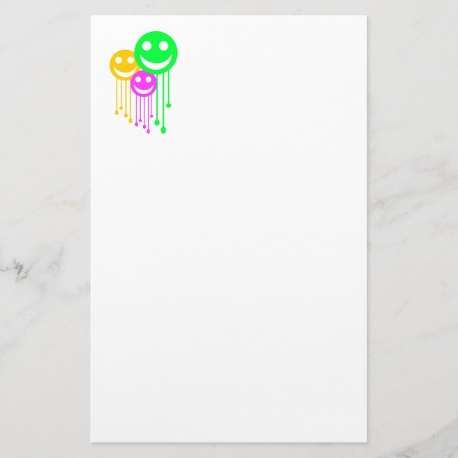 Lächelnde Gesichter Briefpapier (Vorderseite)