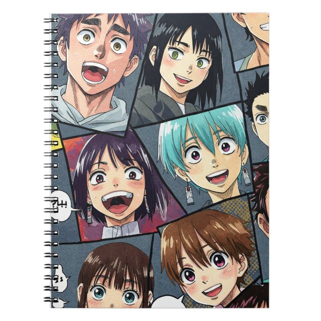 Lächelnde Gesichter, Manga von Natasha Us Notizblock (Vorderseite)
