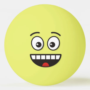 Lächelnde Gesichter mit Open Mouth Ping-Pong Ball