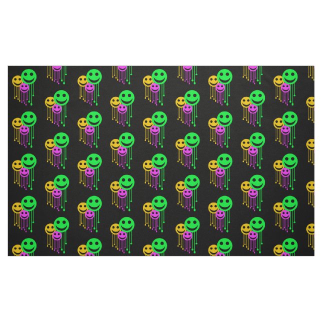 Lächelnde Gesichter Stoff (Fat Quarter (45,7 x 55,9 cm))