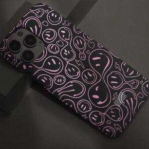 Lächelnde Gesichtsmuster Groovy Glückliches Lächel Case-Mate iPhone 14 Pro Max Hülle
