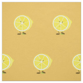 Lächelnde halbe Zitrone Stoff