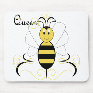 Lächelnde Hummelkönigin Bee Mousepad