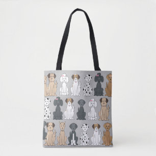 Lächelnde Hunde Tasche