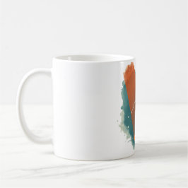Lächelnde Katze mit Blumen-Tasse | „Lächle und str Kaffeetasse